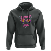 80s Summer Vacation Hoodie Summer Vibes Neon Sunglasses and Ocean Beach Palm Tree - Wonder Print Shop