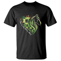 Horse Racing T Shirt This Is My Lucky Shirt Equestrian Four Leaf Clover - Wonder Print Shop