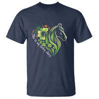 Horse Racing T Shirt This Is My Lucky Shirt Equestrian Four Leaf Clover - Wonder Print Shop