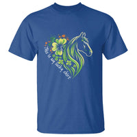 Horse Racing T Shirt This Is My Lucky Shirt Equestrian Four Leaf Clover - Wonder Print Shop