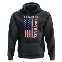 A Coaching Legend Has Retired Hoodie Vintage American Flag - Wonder Print Shop