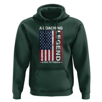 A Coaching Legend Has Retired Hoodie Vintage American Flag - Wonder Print Shop