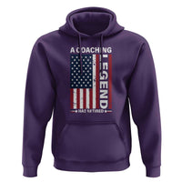 A Coaching Legend Has Retired Hoodie Vintage American Flag - Wonder Print Shop