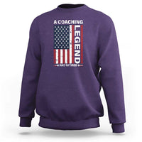 A Coaching Legend Has Retired Sweatshirt Vintage American Flag - Wonder Print Shop