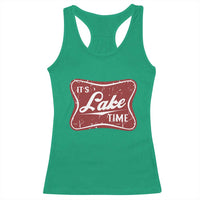 Funny It's Lake Time Racerback Tank Top Lake Life Summer Vacation