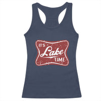Funny It's Lake Time Racerback Tank Top Lake Life Summer Vacation