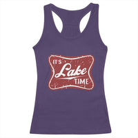 Funny It's Lake Time Racerback Tank Top Lake Life Summer Vacation