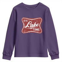 Funny It's Lake Time Youth Sweatshirt Lake Life Summer Vacation