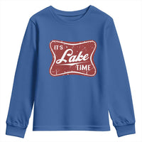 Funny It's Lake Time Youth Sweatshirt Lake Life Summer Vacation