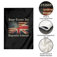 Funny Happy Treason Day Ungrateful Colonials Garden Flag July 4th British Flag - Wonder Print Shop