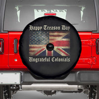 Funny Happy Treason Day Ungrateful Colonials Spare Tire Cover July 4th British Flag - Wonder Print Shop