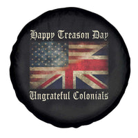 Funny Happy Treason Day Ungrateful Colonials Spare Tire Cover July 4th British Flag - Wonder Print Shop