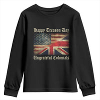 Funny Happy Treason Day Ungrateful Colonials Youth Sweatshirt July 4th British Flag - Wonder Print Shop