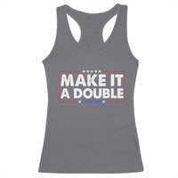 Make It A Double Twin Dad Racerback Tank Top Soon to Be Daddy Funny Father's Day