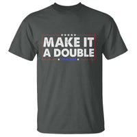 Make It A Double Twin Dad T Shirt Soon to Be Daddy Funny Father's Day