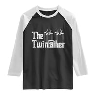 The Twinfather Raglan Shirt Funny Dad Of Twins Fathers Day