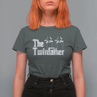 The Twinfather T Shirt For Women Funny Dad Of Twins Fathers Day