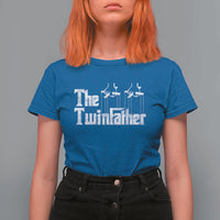 The Twinfather T Shirt For Women Funny Dad Of Twins Fathers Day