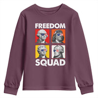 Freedom Squad Founding Fathers Youth Sweatshirt American Revolution 4th of July