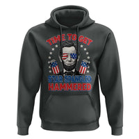 Time To Get Star Spangled Hammered Abraham Lincoln Hoodie Funny 4th of July