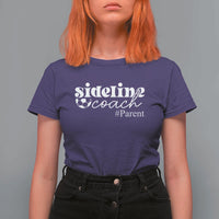 Funny Sideline Coach Parent T Shirt For Women Soccer Mom Dad Football - Wonder Print Shop