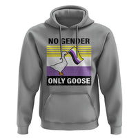 Funny Non Binary Hoodie No Gender Only Goose LGBTQ Enby Flag - Wonder Print Shop