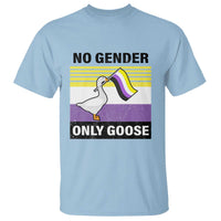 Funny Non Binary T Shirt No Gender Only Goose LGBTQ Enby Flag - Wonder Print Shop