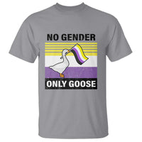 Funny Non Binary T Shirt No Gender Only Goose LGBTQ Enby Flag - Wonder Print Shop