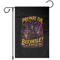 Prepare For Beeyatle Garden Flag Funny Goat Wizard LitRPG Lover