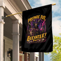 Prepare For Beeyatle Garden Flag Funny Goat Wizard LitRPG Lover