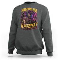 Prepare For Beeyatle Sweatshirt Funny Goat Wizard LitRPG Lover
