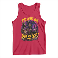 Prepare For Beeyatle Tank Top Funny Goat Wizard LitRPG Lover