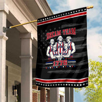 Dream Team of 1776 Funny Basketball 4th of July Founding Fathers Patriotic Garden Flag