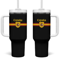 Espana Escudo Retro Spain Coat of Arms and Flag Español Tumbler With Handle