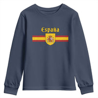 Espana Escudo Retro Spain Coat of Arms and Flag Español Youth Sweatshirt