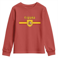Espana Escudo Retro Spain Coat of Arms and Flag Español Youth Sweatshirt