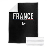 France Gallic Rooster Sports Throwback Design Vintage French Flag Throw Blanket