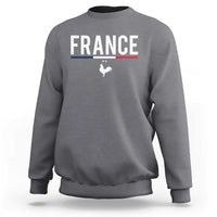France Gallic Rooster Sports Throwback Design Vintage French Flag Sweatshirt