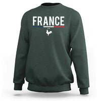 France Gallic Rooster Sports Throwback Design Vintage French Flag Sweatshirt
