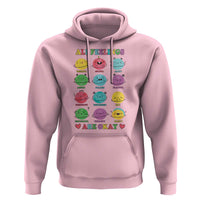 All Feelings Are Okay Hoodie School Teacher Psychologist Counselor Planets Back To School - Wonder Print Shop
