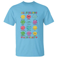 All Feelings Are Okay T Shirt School Teacher Psychologist Counselor Planets Back To School - Wonder Print Shop