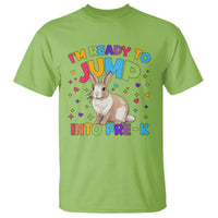 I'm Ready To Jump Into Pre-K T Shirt Back To School Rabbit Heart - Wonder Print Shop
