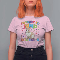 I'm Ready To Jump Into Pre-K T Shirt For Women Back To School Rabbit Heart - Wonder Print Shop
