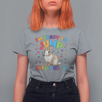 I'm Ready To Jump Into Pre-K T Shirt For Women Back To School Rabbit Heart - Wonder Print Shop