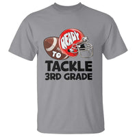 Ready To Tackle 3rd Grade T Shirt Back To School Football Helmet - Wonder Print Shop