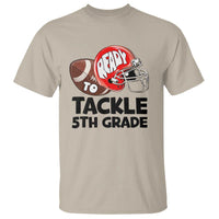 Ready To Tackle 5th Grade T Shirt Back To School Football Helmet - Wonder Print Shop