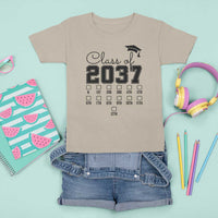 Class of 2037 T Shirt For Kid Grow With Me Pre-k To 12th Grade Handprint Mortarboard - Wonder Print Shop