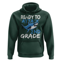 Back To School Second Grade Hoodie Ready To Attack 2nd Grade Jaw Shark - Wonder Print Shop