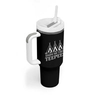 Funny Show Me Your Teepees Tumbler With Handle Native American Indian Pride Tipi - Wonder Print Shop