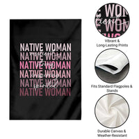 Native Woman Resilient Strong Inspiring Spirited Garden Flag American Indian Pride - Wonder Print Shop